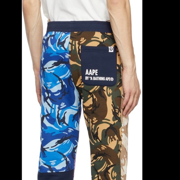 Aape by A Bathing Ape multicolor sweatpants. - Picture 2 of 3